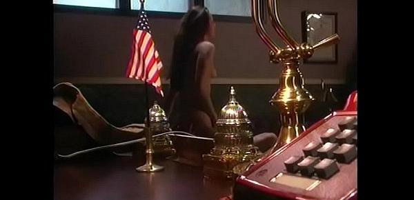  Young and beautiful military secretary came to her boss to gave him real sexual pleasure